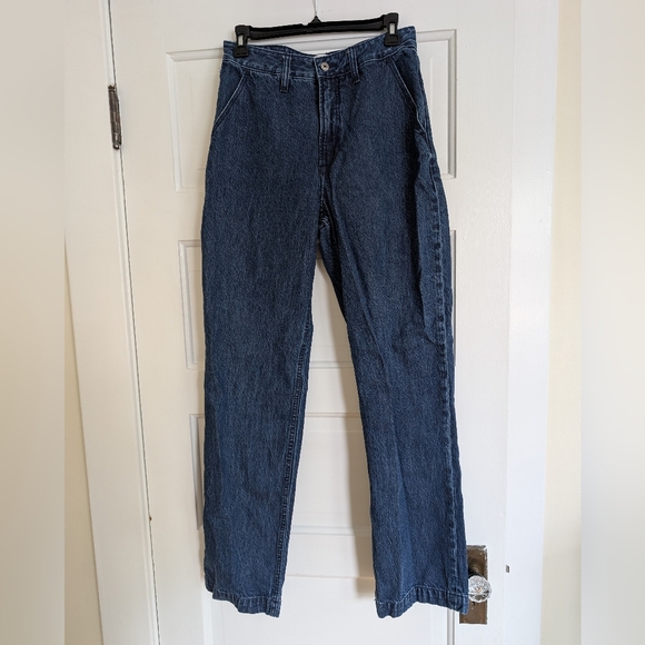 Abercrombie & Fitch Curve Love High Rise Loose Jean - Size 27 Long / 4L - Picture 2 of 6